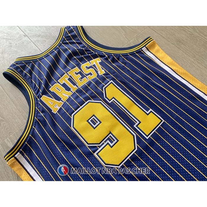 Maillot Indiana Pacers Ron Artest NO 91 Mitchell & Ness 2003-04 Bleu